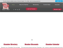 Tablet Screenshot of northlandchamber.com